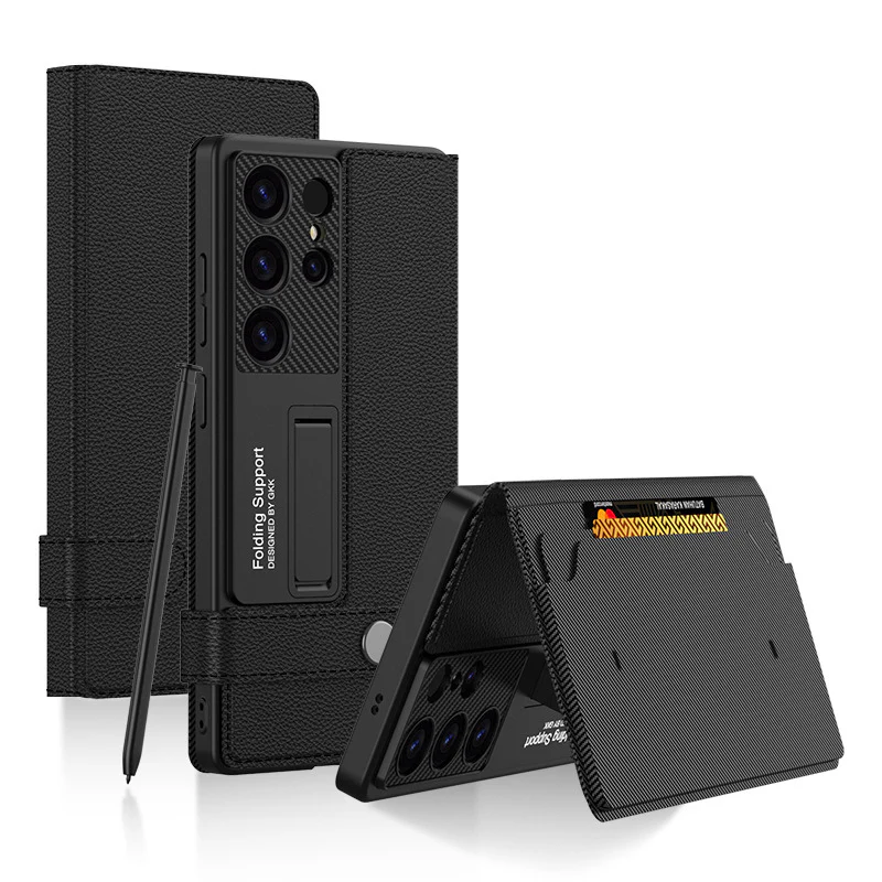 [With Card Slot] Samsung Galaxy S25/Ultra/Plus Business Wallet Shockproof Leather Case - Image 2