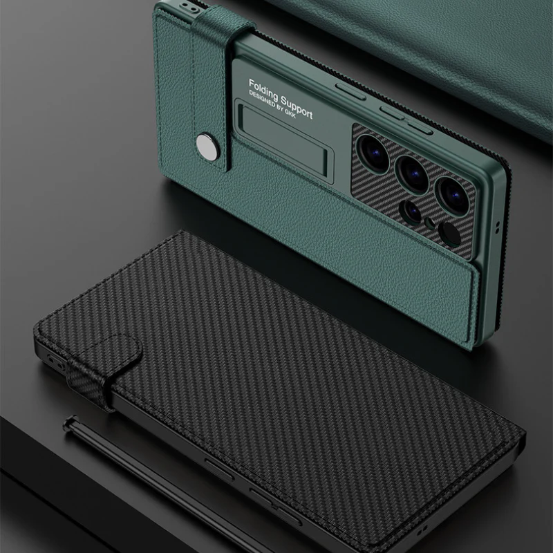 [With Card Slot] Samsung Galaxy S25/Ultra/Plus Business Wallet Shockproof Leather Case - Image 5
