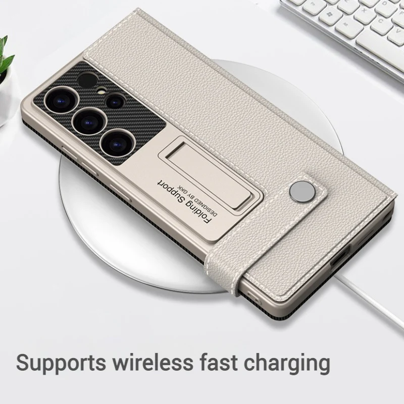 [With Card Slot] Samsung Galaxy S25/Ultra/Plus Business Wallet Shockproof Leather Case - Image 8