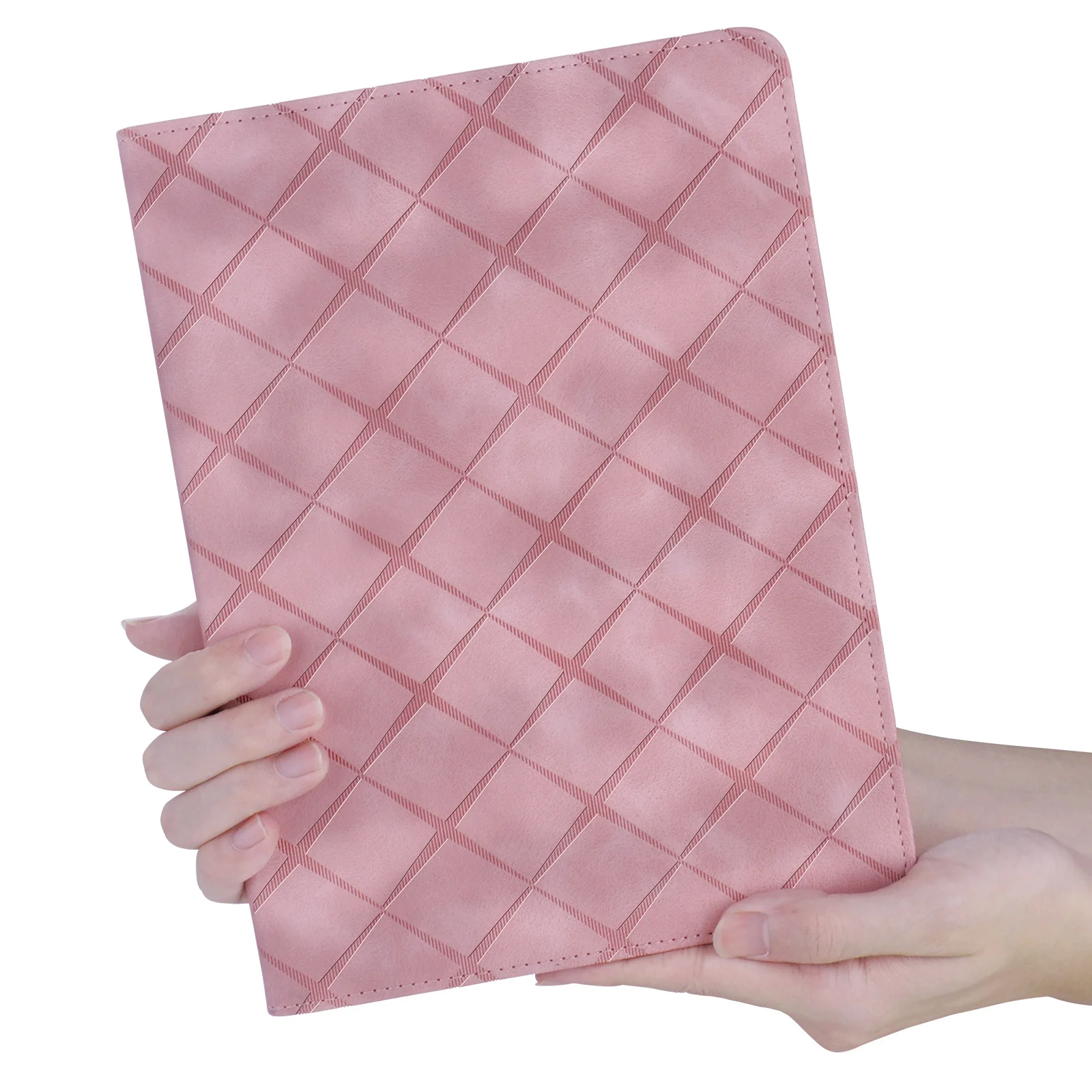 [With Card Slot] Samsung Galaxy Tab S10 FE Plus (2025) 13.1" - Diamond Pattern Leather Shockproof Case - Image 13