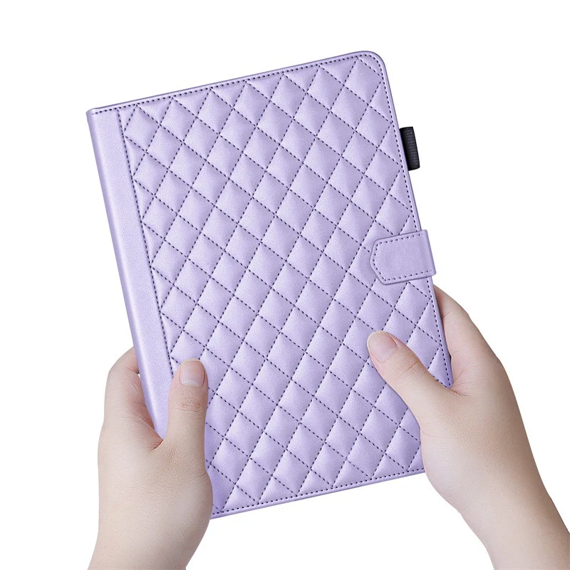 [With Card Slot] Samsung Galaxy Tab S9 Plus/S9 FE Plus 12.4" - Soft Leather Flip Cover With Clasp Case - Image 7