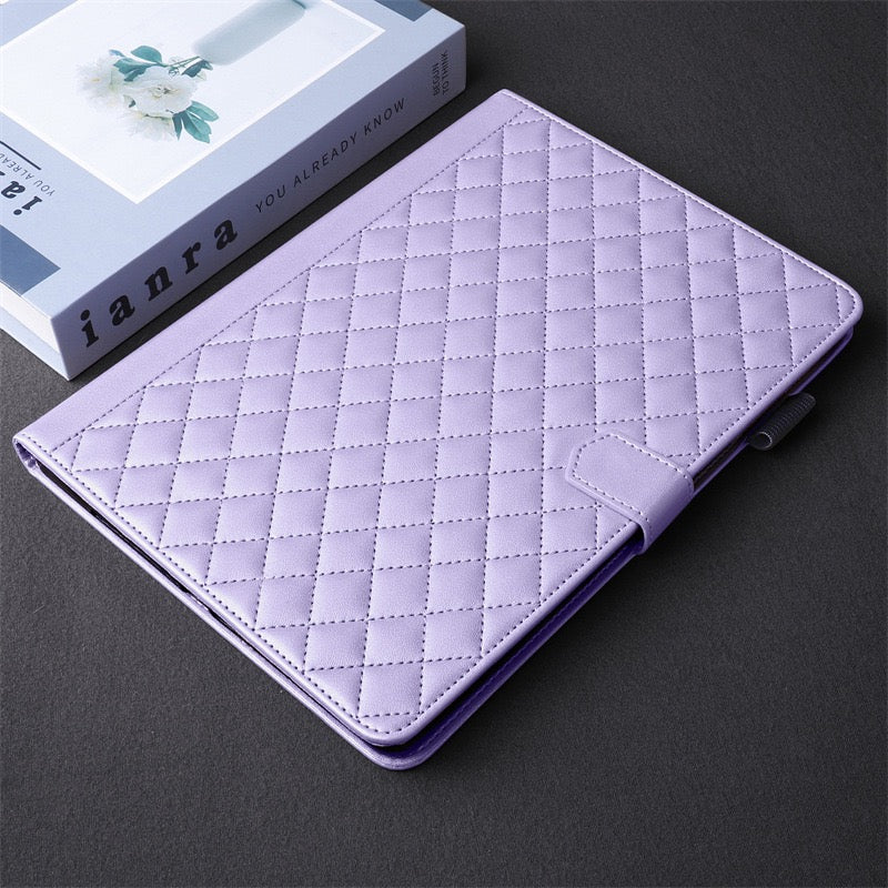 [With Card Slot] Samsung Galaxy Tab S9 Plus/S9 FE Plus 12.4" - Soft Leather Flip Cover With Clasp Case - Image 6