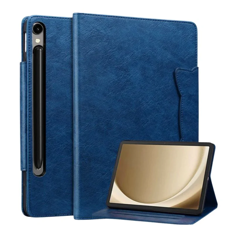 [With Card Slot] Samsung Galaxy Tab A11 & A11 Plus (2025) - Business Full Covered PU Leather Flip Case With Magnetic Clasp