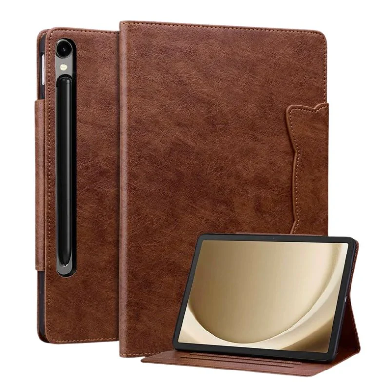 [With Card Slot] Samsung Galaxy Tab A11 & A11 Plus (2025) - Business Full Covered PU Leather Flip Case With Magnetic Clasp - Image 5