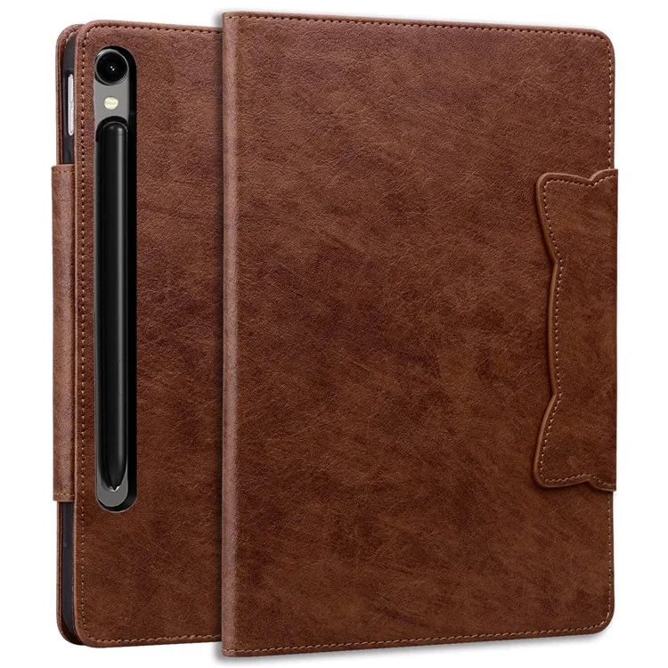 [With Card Slot] Samsung Galaxy Tab A11 & A11 Plus (2025) - Business Full Covered PU Leather Flip Case With Magnetic Clasp - Image 6