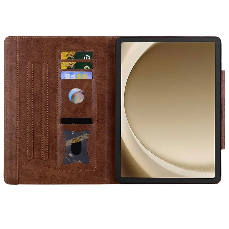 [With Card Slot] Samsung Galaxy Tab A11 & A11 Plus (2025) - Business Full Covered PU Leather Flip Case With Magnetic Clasp - Image 7
