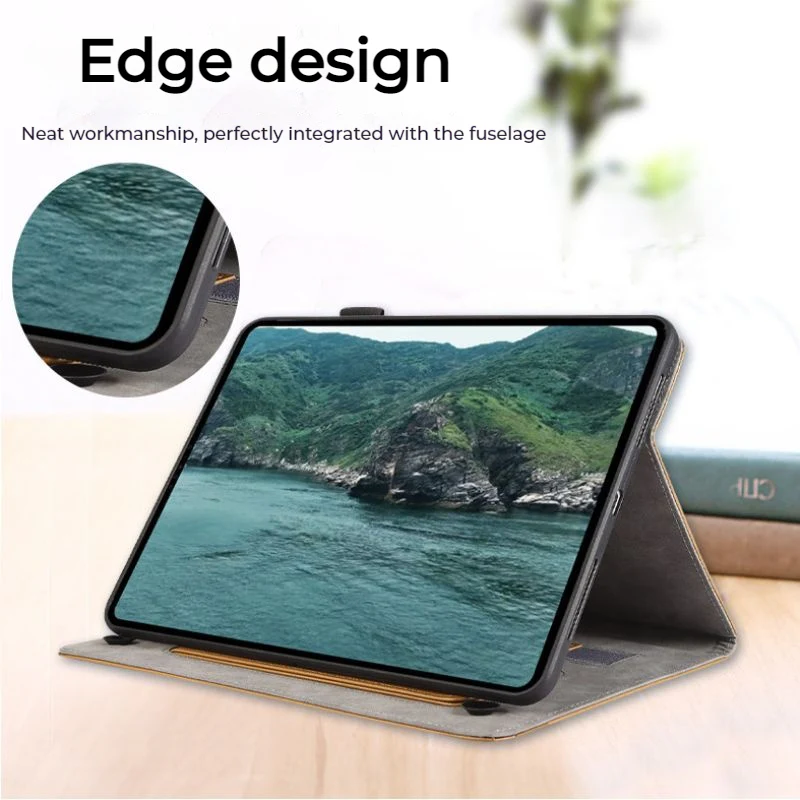 [With Card Slot] Samsung Galaxy Tab A9 2023 8.7" (SM-X110/X115) - Multi Functional Full Covered Flip Leather Case - Image 7