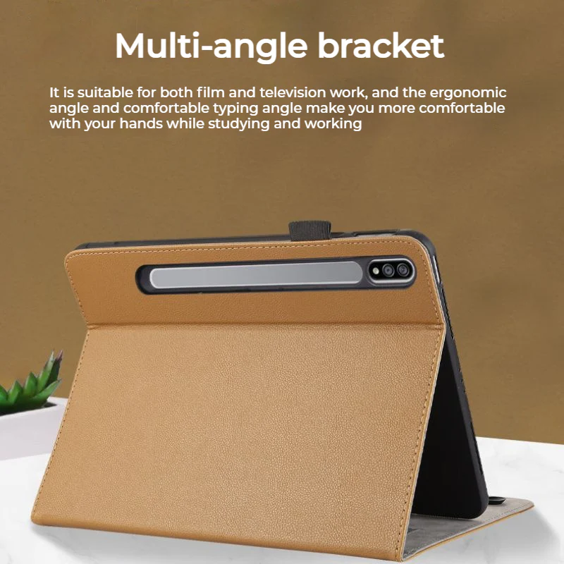 [With Card Slot] Samsung Galaxy Tab A9 2023 8.7" (SM-X110/X115) - Multi Functional Full Covered Flip Leather Case - Image 9