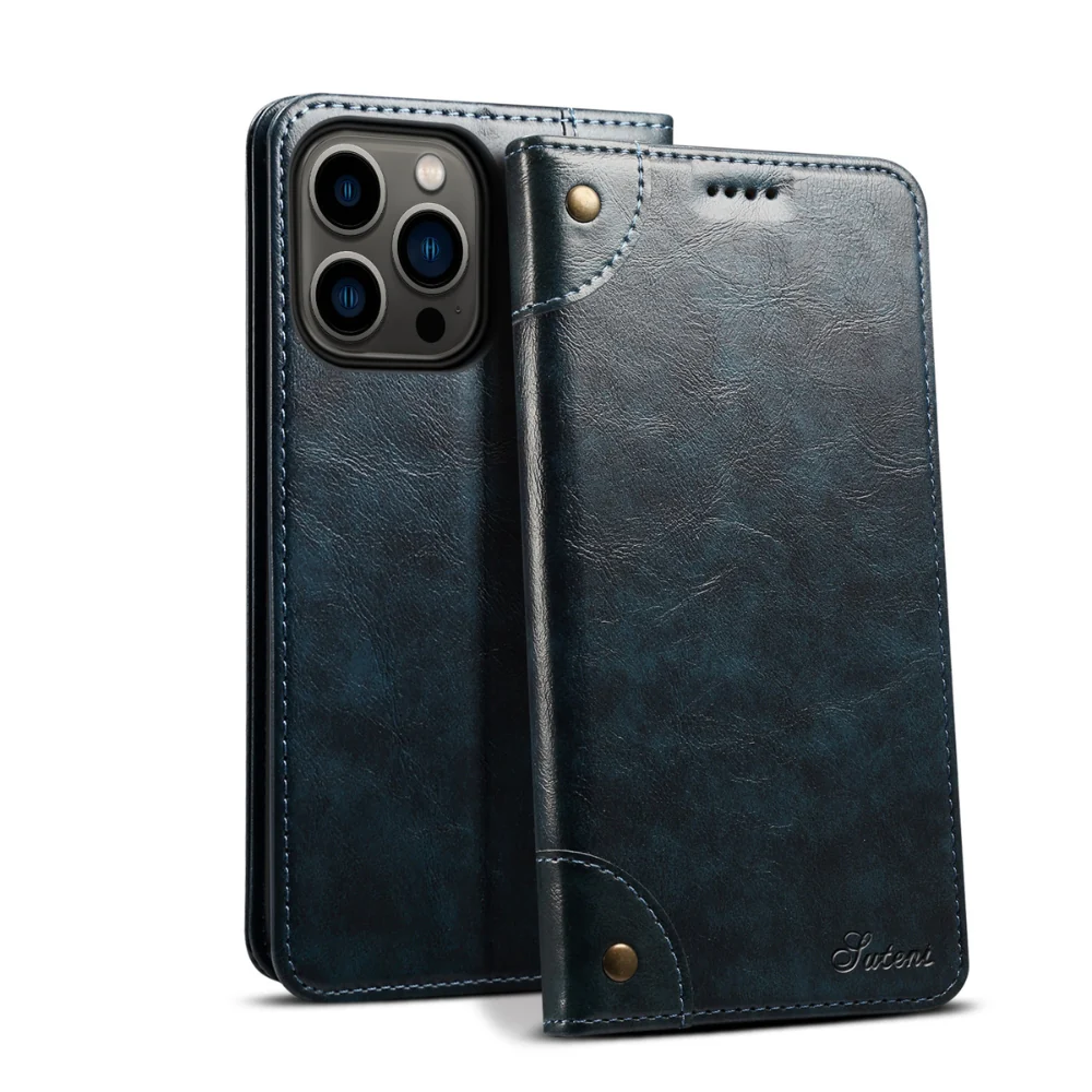 [With Card Slot] Apple iPhone 16e/16/Plus/Pro/Max - PU Leather Flip Wallet Stand Series Case - Image 6