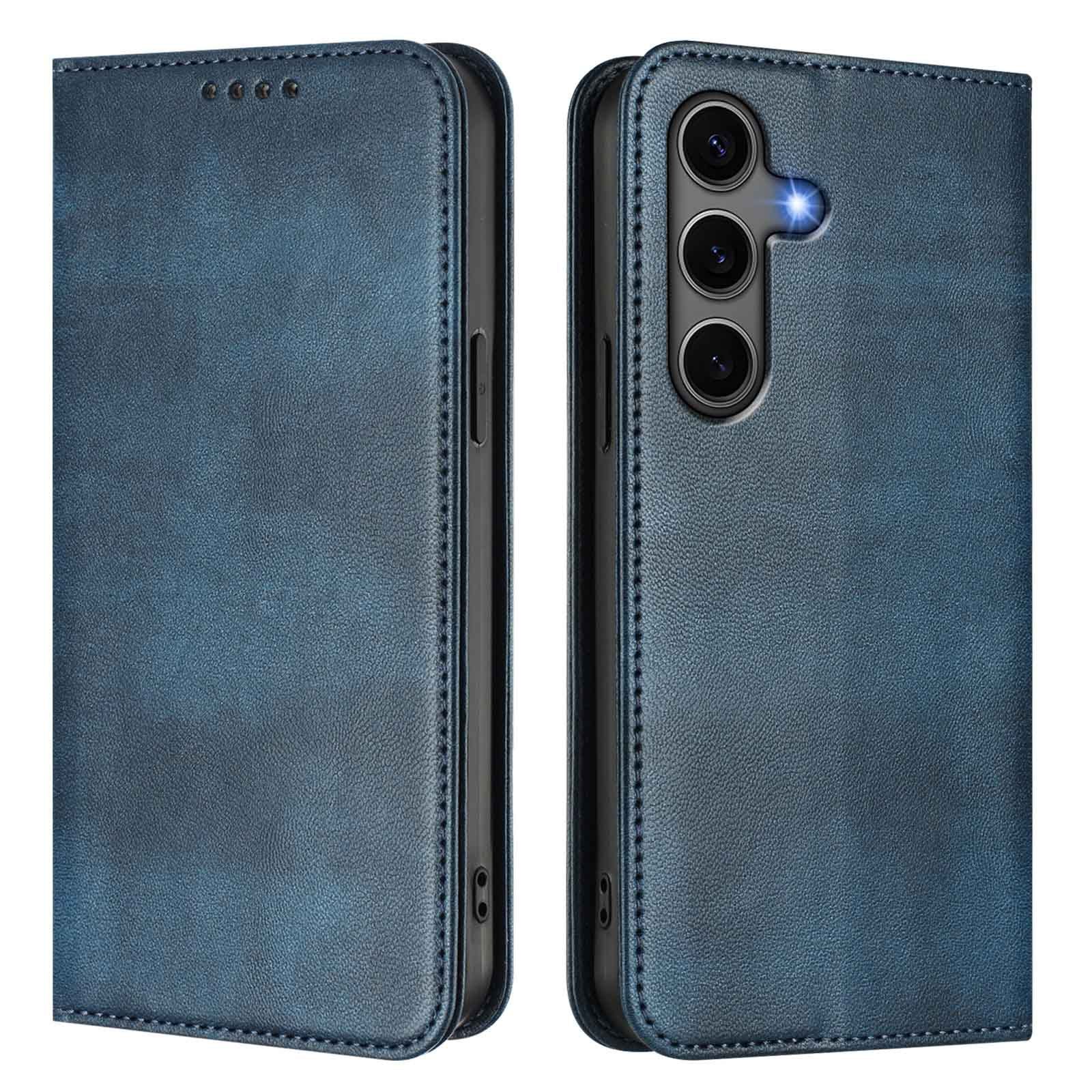 [With Card Slot] Samsung S24/Plus/Ultra/FE- Multi Functional Leather Flap Wallet Series Case - Image 17
