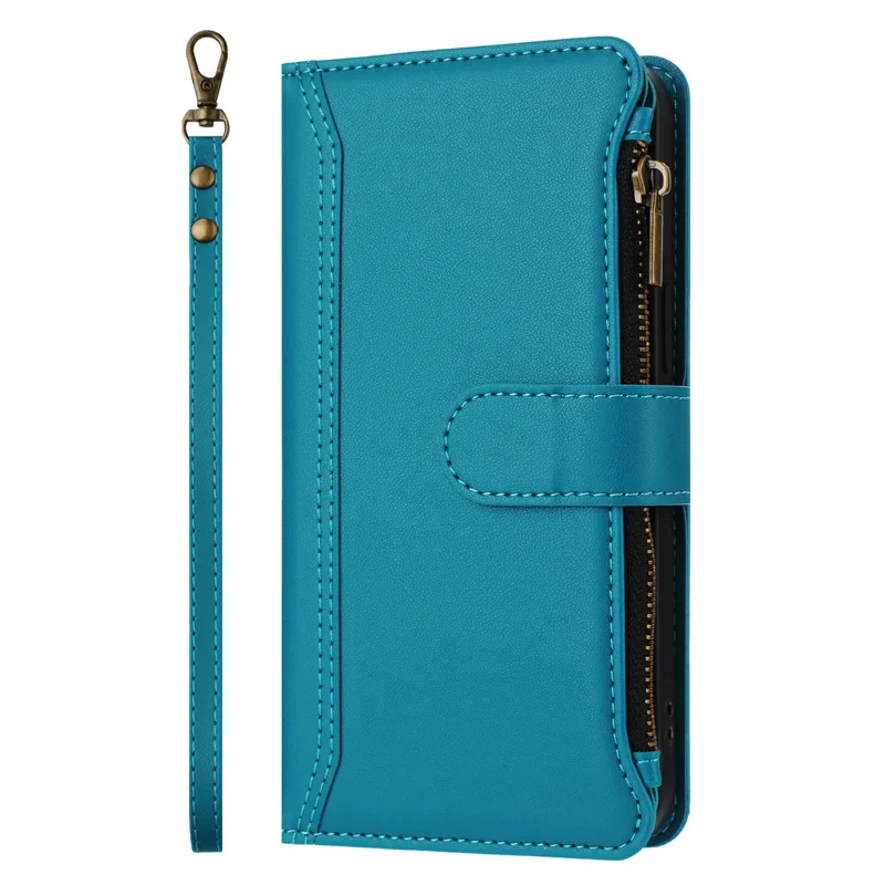 [With Card Slot] VIVO V50 5G - Multifunctional Flip Phone Case With Magnetic Closure & Wrist Strap - Image 4