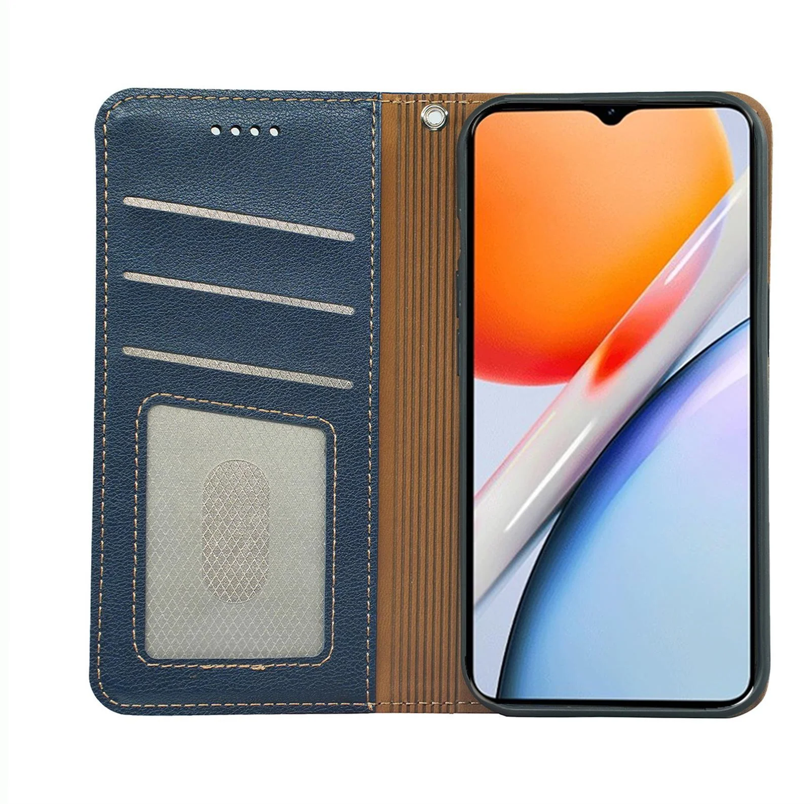 [With Card Slot] Vivo Y18 & Y18e 4G - Business PU Leather Flip Cover Shockproof Case - Image 8