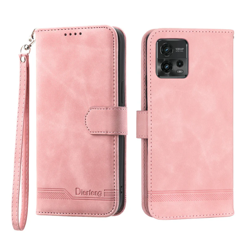 [With Card Slot][With Lanyard] Motorola Moto G22 4G Flip Premium Leather Shockproof Wallet Series Case - Image 13