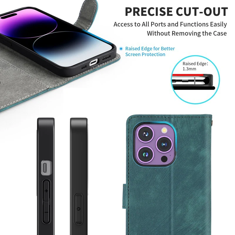 [With Card Slot][With Lanyard] Nothing Phone (3a)/Pro/(3a) Lite - Multi Functional Buckle Flap Wallet Series Case - Image 6