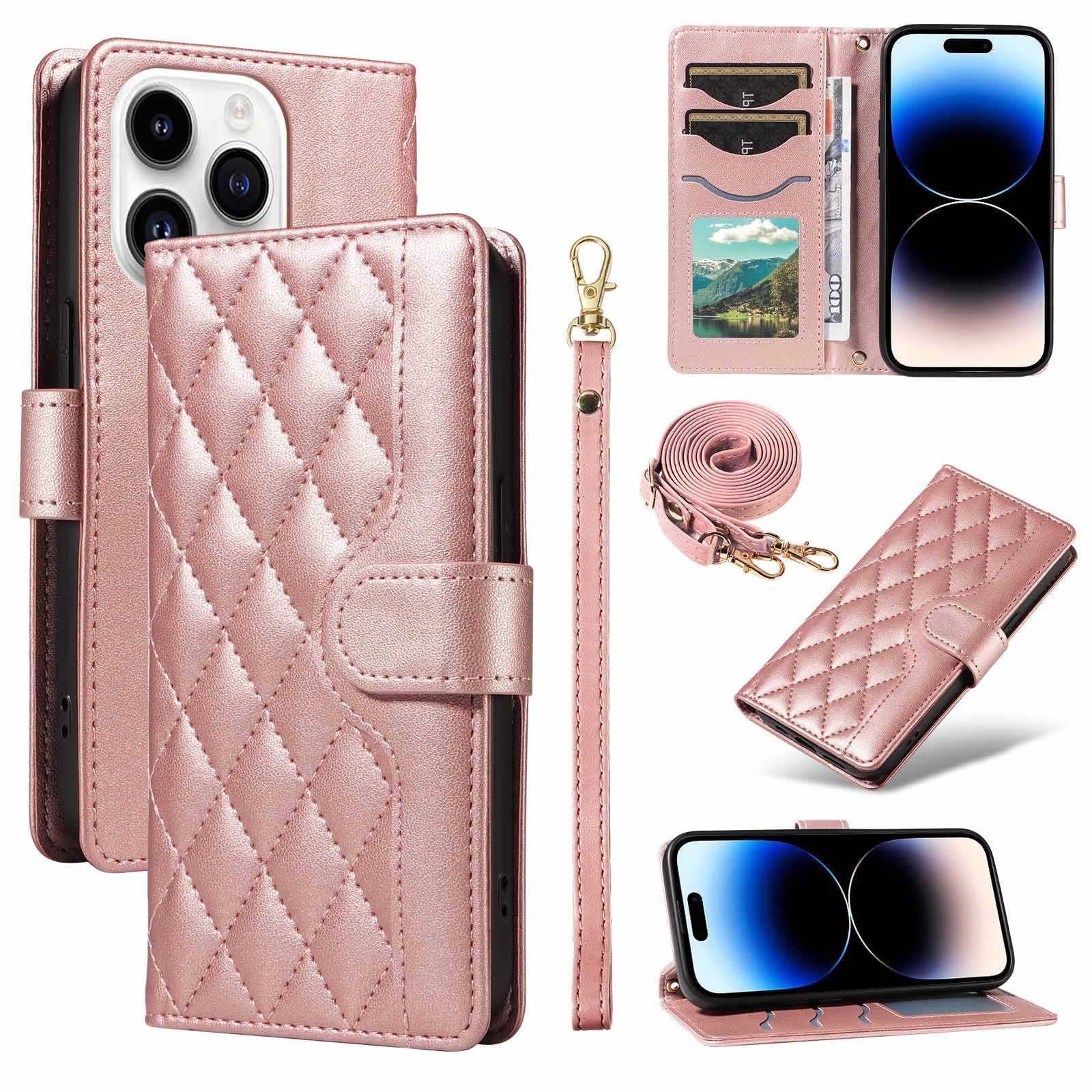 [With Card Slot][With Short Lanyard] Motorola Moto E32/S Minimalist Leather Wallet Series Case