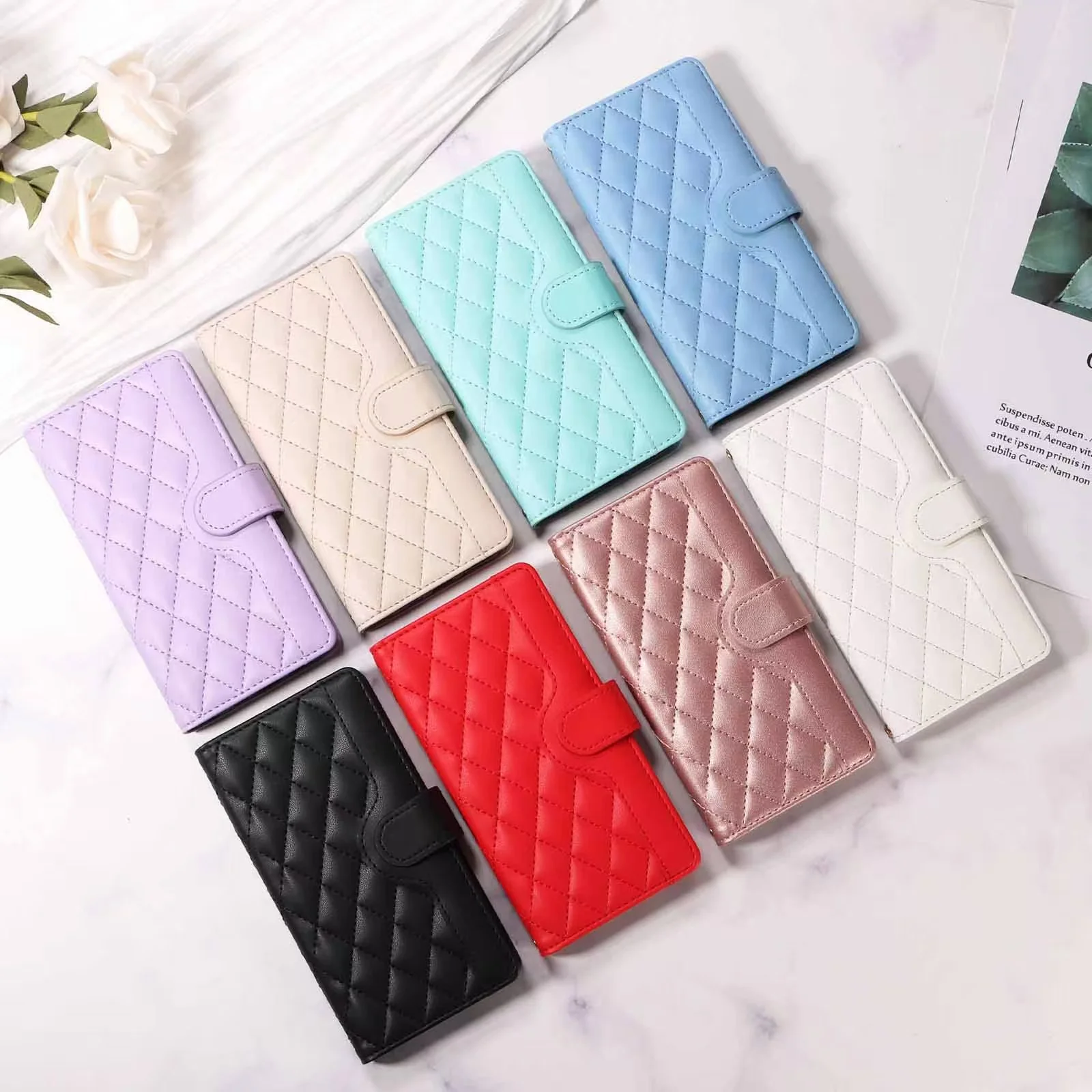[With Card Slot][With Short Lanyard] Motorola Moto E32/S Minimalist Leather Wallet Series Case - Image 11