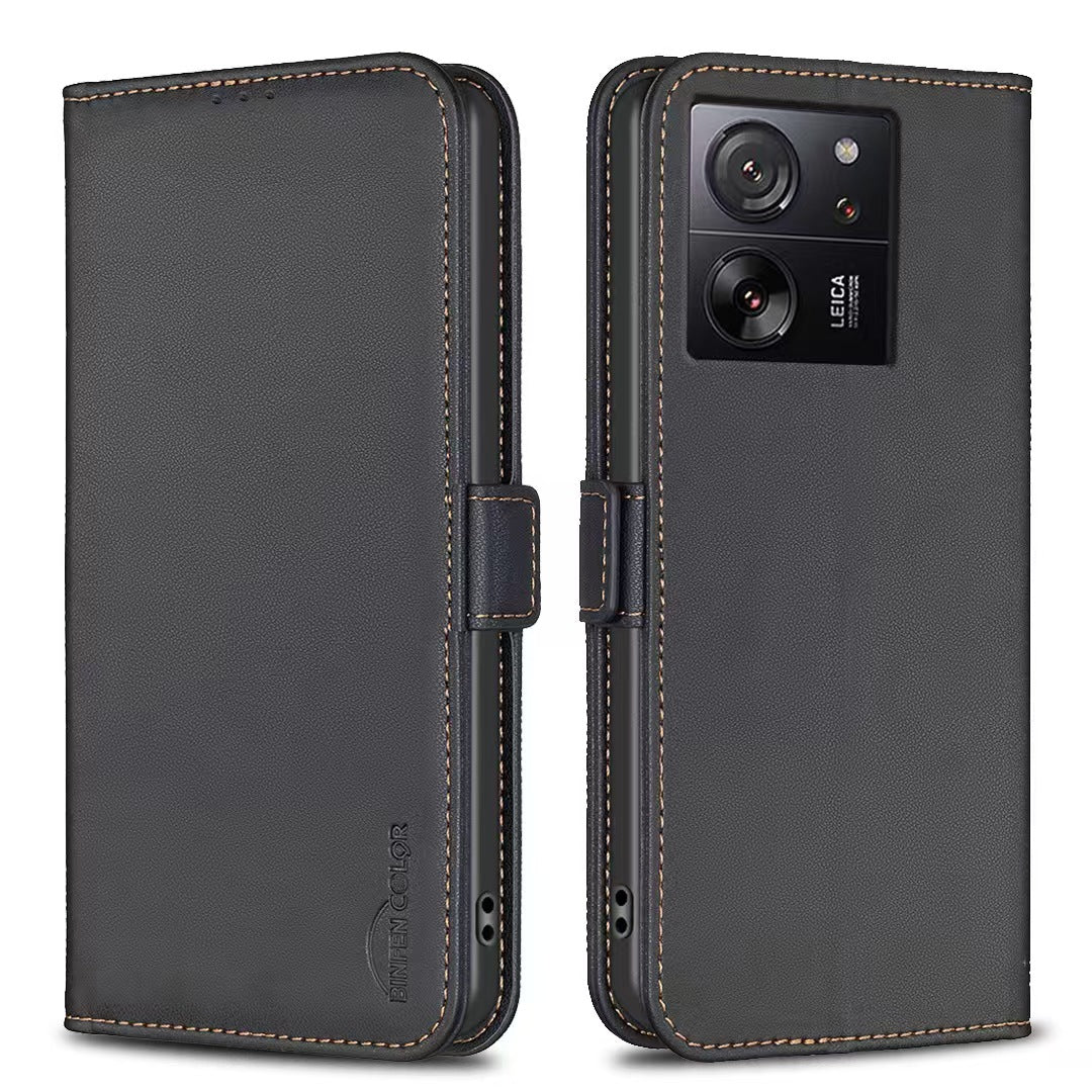 [With Card Slot] Xiaomi Mi 12 Lite PU Leather Magnetic Buckle Flip Cover Genuine Leather Series Case - Image 10