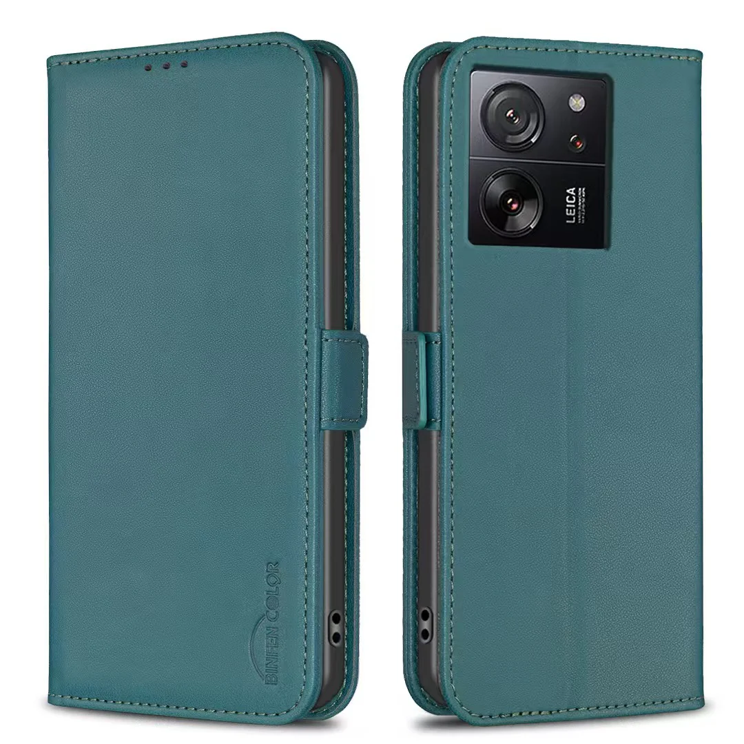 [With Card Slot] Xiaomi Mi 12 Lite PU Leather Magnetic Buckle Flip Cover Genuine Leather Series Case - Image 11