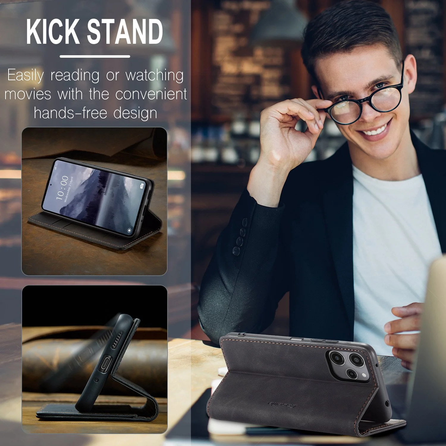 [With Card Slot] Xiaomi Redmi 13 4G Premium Flip Leather Shockproof Wallet Series Case - Image 9