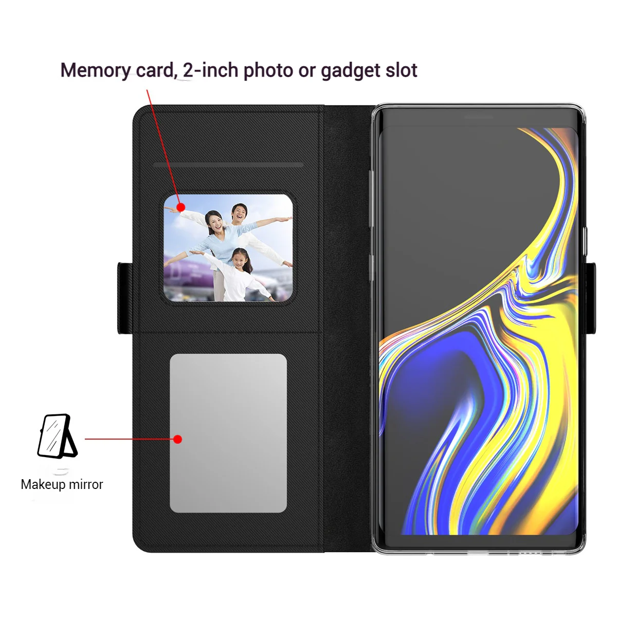 [With Card Slot] ZTE Axon 60/Lite Magnetic PU Shockproof Protective Leather Case - Image 8