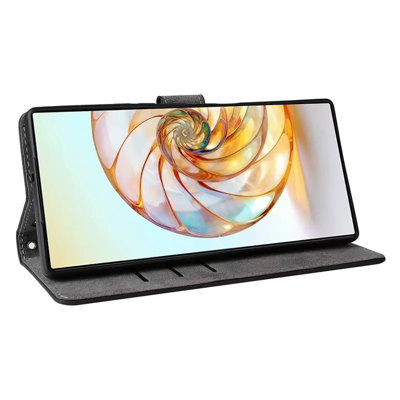 [With Card Slot] ZTE Nubia Z60 Ultra Minimalist Leather Wallet Series Case - Image 10