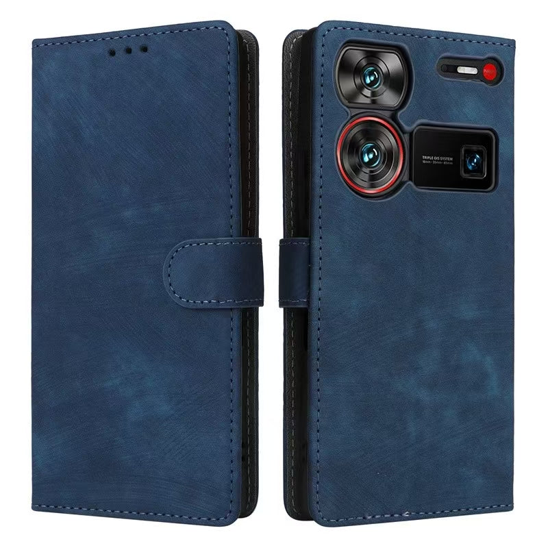 [With Card Slot] ZTE Nubia Z60 Ultra Minimalist Leather Wallet Series Case - Image 11