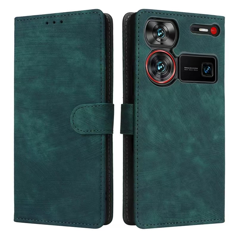 [With Card Slot] ZTE Nubia Z60 Ultra Minimalist Leather Wallet Series Case - Image 12