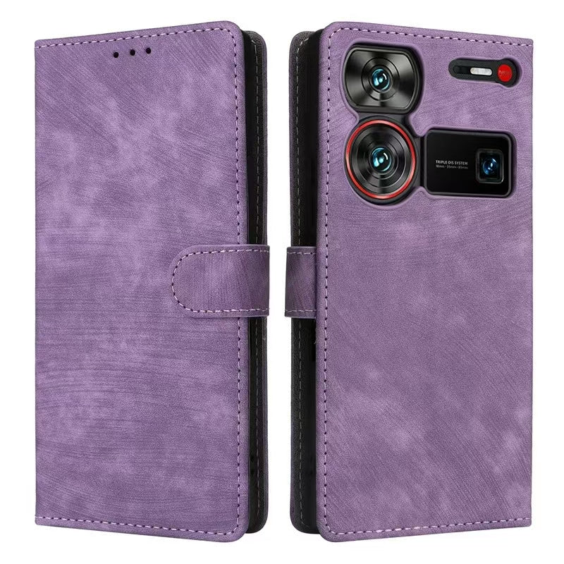 [With Card Slot] ZTE Nubia Z60 Ultra Minimalist Leather Wallet Series Case - Image 13