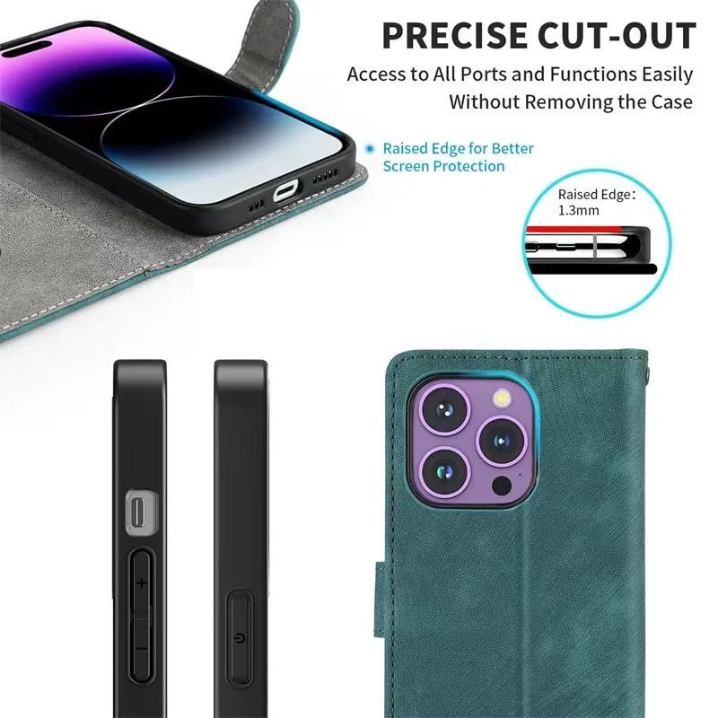 [With Card Slot] ZTE Nubia Z60 Ultra Minimalist Leather Wallet Series Case - Image 5