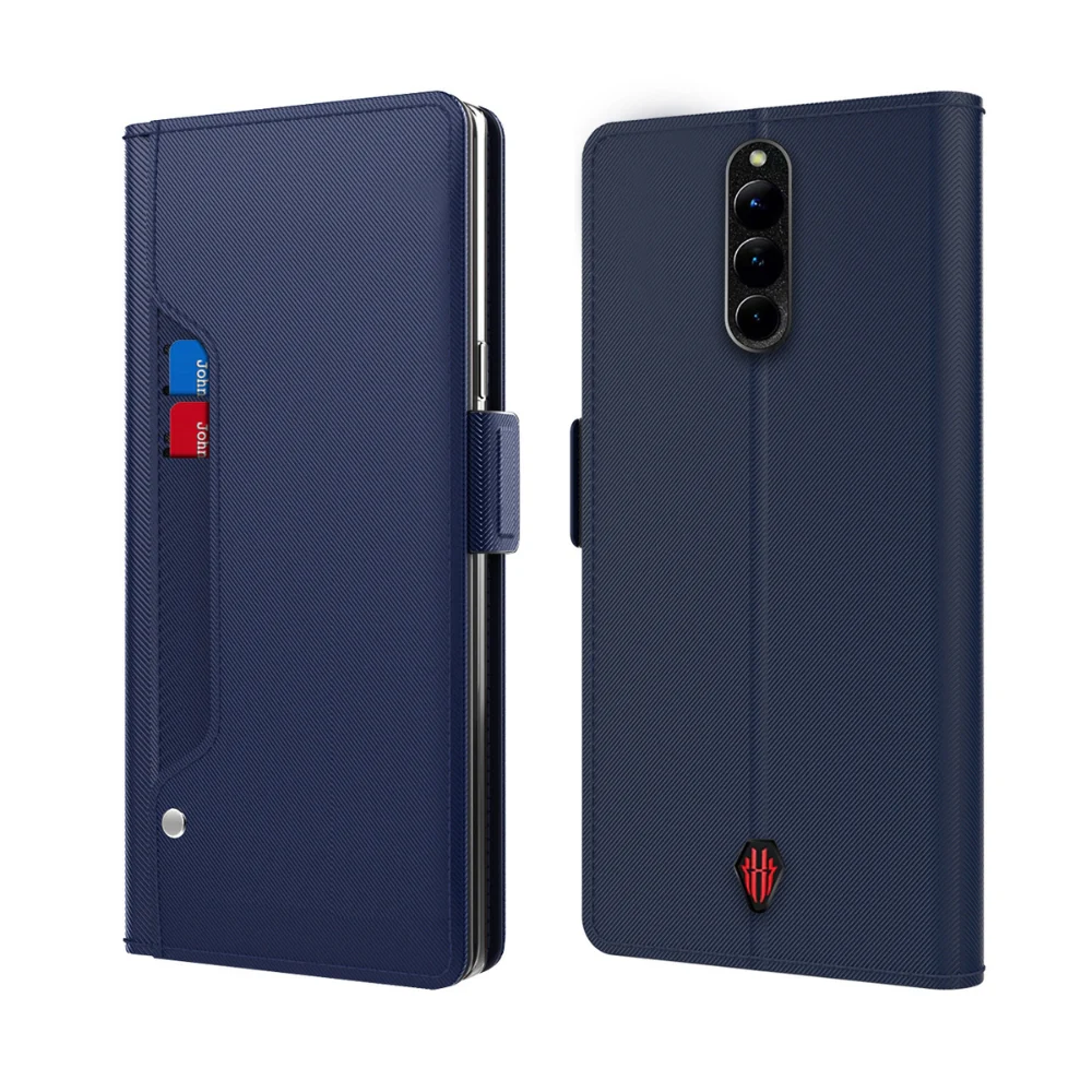 [With Card Slot] ZTE nubia Red Magic 9 Pro / 9 Pro Plus - Magnetic Folding Invisible Stand Protective Case - Image 3