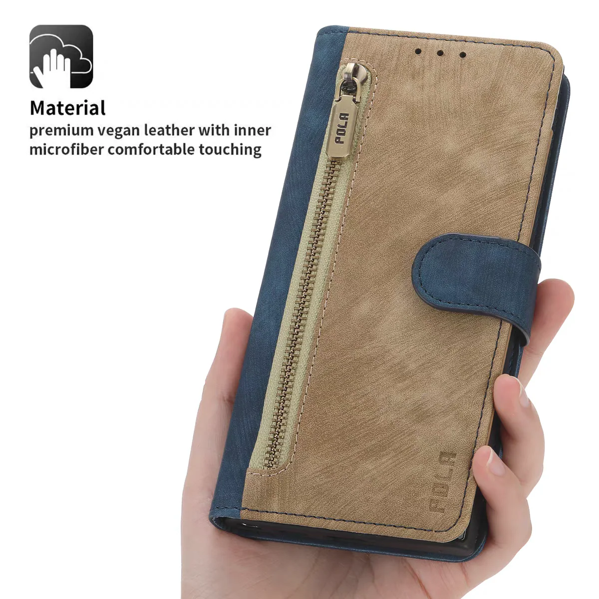 [With Card Solt] Huawei Mate 30/30 5G/E Pro/E Pro 5G/Pro 5G Full-coverage Leather Shockproof Wallet Series Case - Image 6