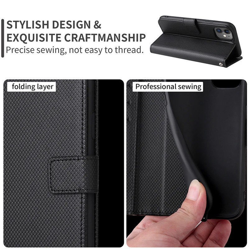 [With Card Solt] Motorola Moto E14/G04/G24/G04 S/G24 Power Premium Luxury Leather Wallet Series Case - Image 7