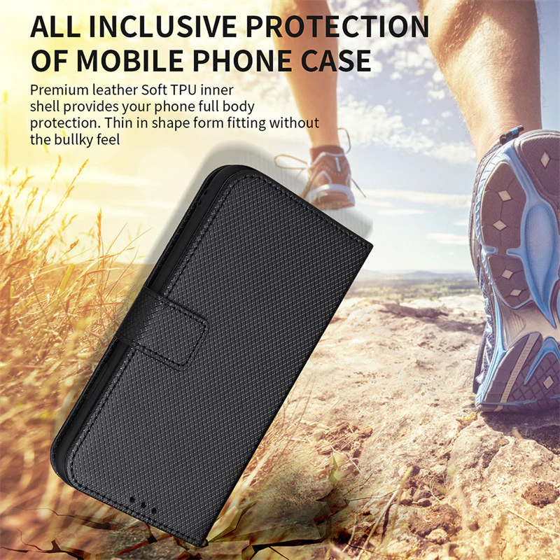 [With Card Solt] Motorola Moto E14/G04/G24/G04 S/G24 Power Premium Luxury Leather Wallet Series Case - Image 8