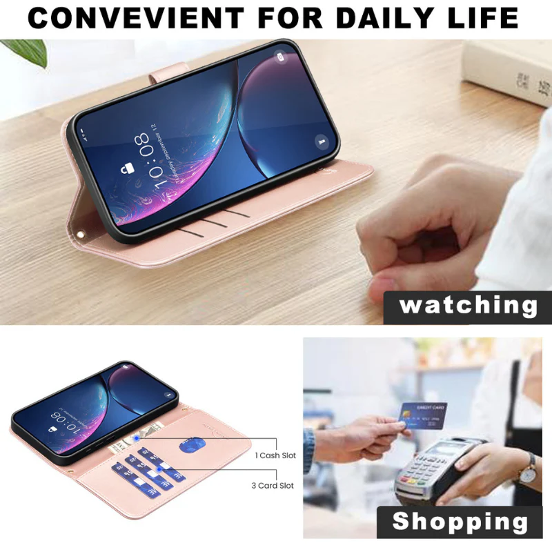 [With Card Solt] Motorola Moto G84 Premium Luxury Leather Wallet Series Case - Image 8