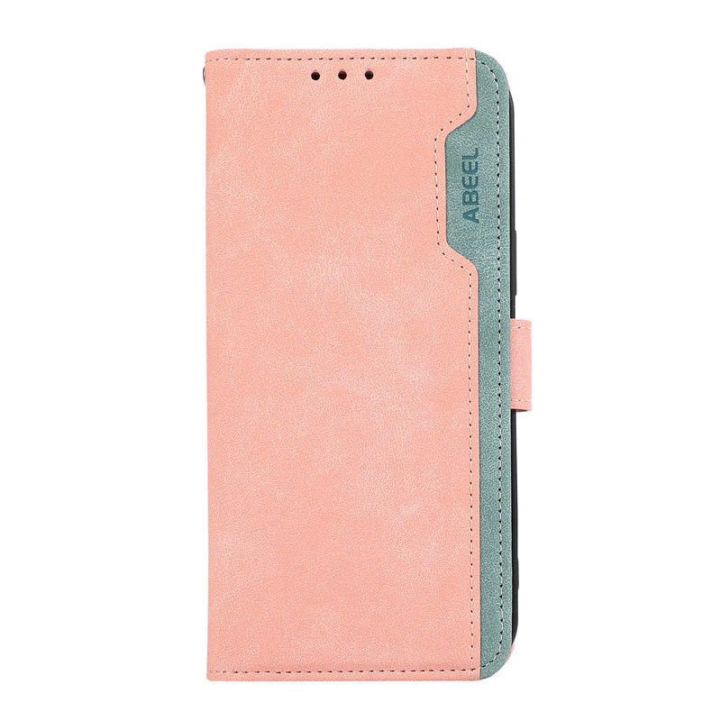 [With Card Solt] Motorola Moto G85 Color-block Leather Flip Phone Wallet Series Case - Image 10