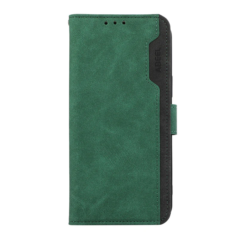 [With Card Solt] Motorola Moto G85 Color-block Leather Flip Phone Wallet Series Case - Image 11