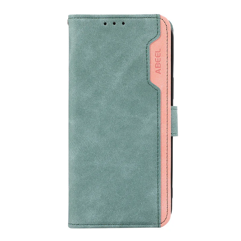 [With Card Solt] Motorola Moto G85 Color-block Leather Flip Phone Wallet Series Case - Image 12