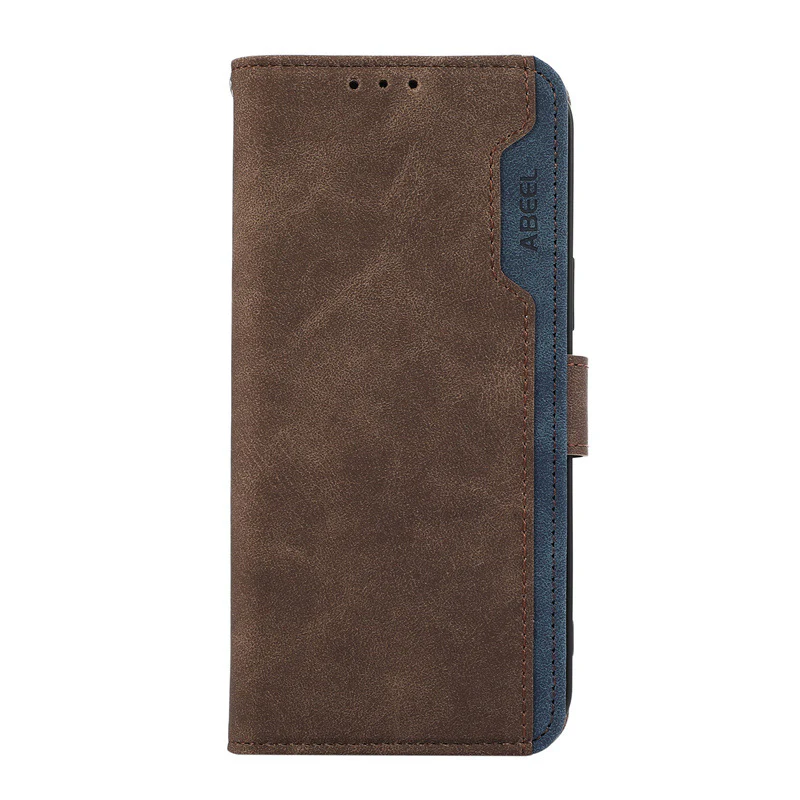 [With Card Solt] Motorola Moto G85 Color-block Leather Flip Phone Wallet Series Case - Image 13