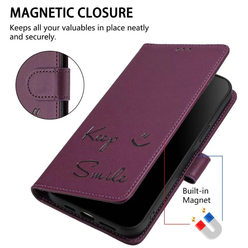 [With Card Solt] OPPO Reno 12/F/Pro Leather Luxury Shockproof Wallet Series Case - Image 9