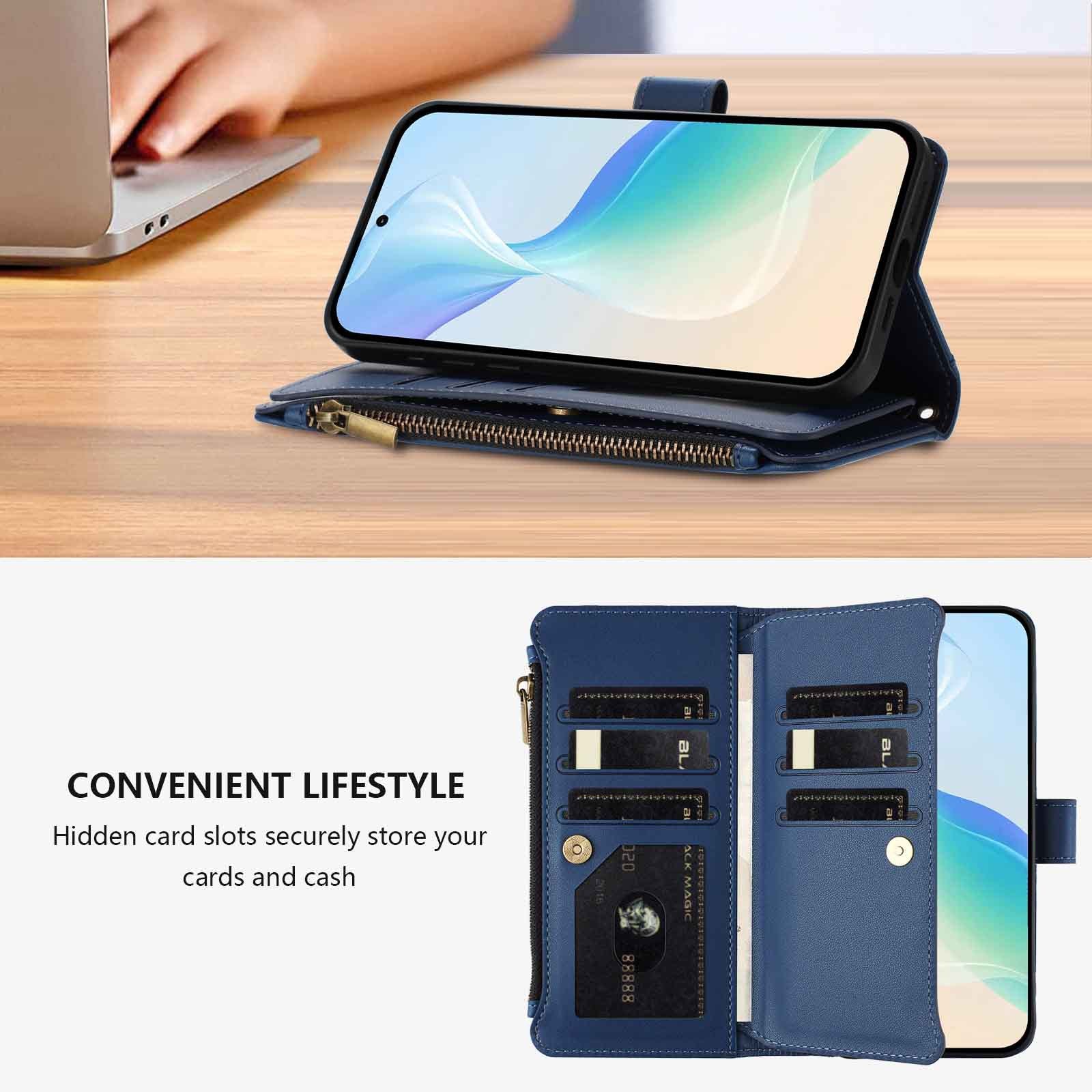 [With Hand Lanyard][With Card Slot] Nothing Phone (3a)/Pro - Premium Leather Shockproof Stylish Wallet Series Case - Image 16