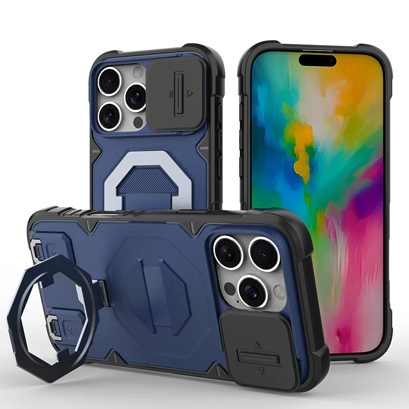 [With Invisible Bracket] Apple iPhone 15/Plus/Pro/Pro Max Multi-functional Outdoor Sports Protective Case - Image 11