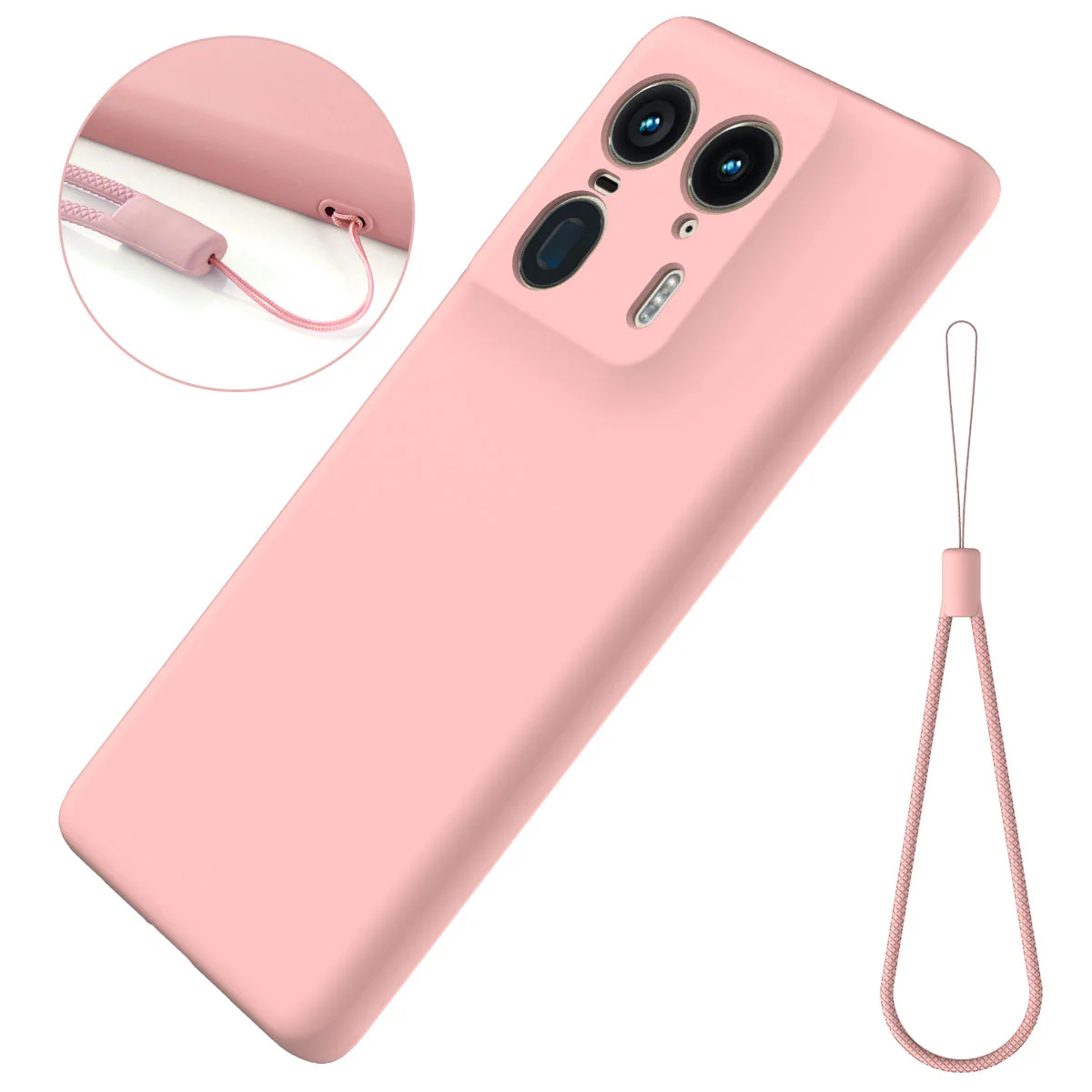 [With Lanyard] Motorola Moto Edge 60/Pro/Fusion - Full Wrap Liquid Silicone Drop-resistant Essentials Series Case - Image 10