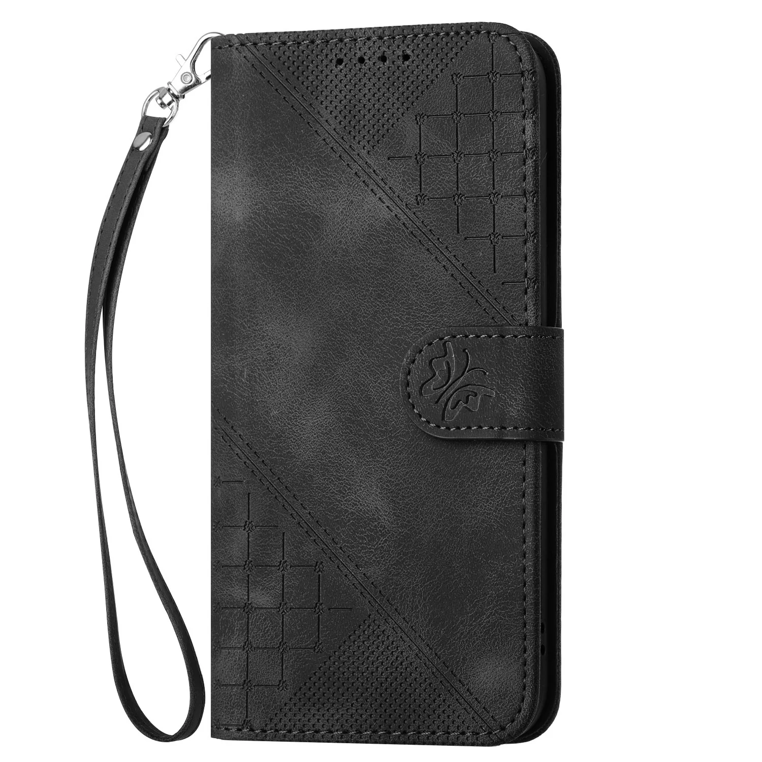 [With Lanyard][With Card Slot] Samsung Galaxy S24/Ultra/Plus/FE Matte Butterfly Print Wallet Case - Image 3