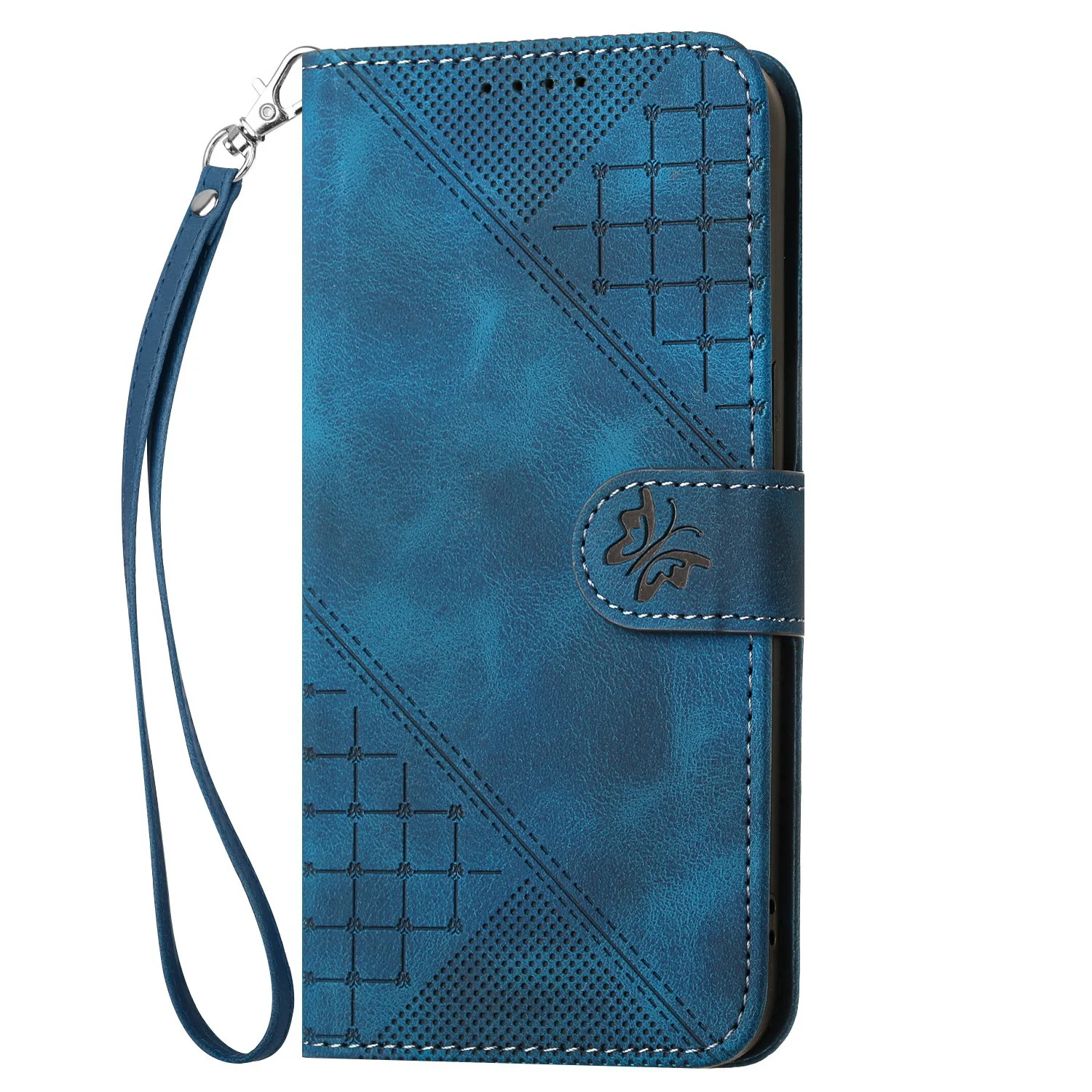 [With Lanyard][With Card Slot] Samsung Galaxy S24/Ultra/Plus/FE Matte Butterfly Print Wallet Case - Image 4