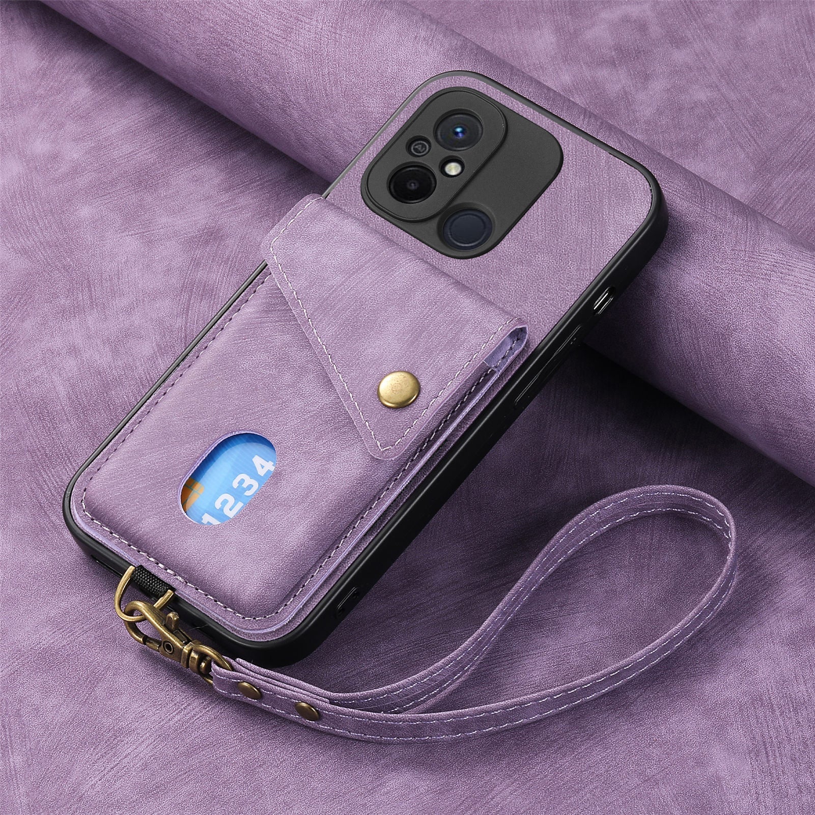 [With Lanyard] Xiaomi Mi 13T/Pro Leather Card Holder Full-Wrap Shockproof Wallet Series Case - Image 14