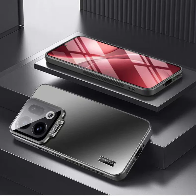 [With Lens Bracket] OPPO Reno14 & Pro - Ultra-Thin Matte Shockproof Phone Case - Image 12