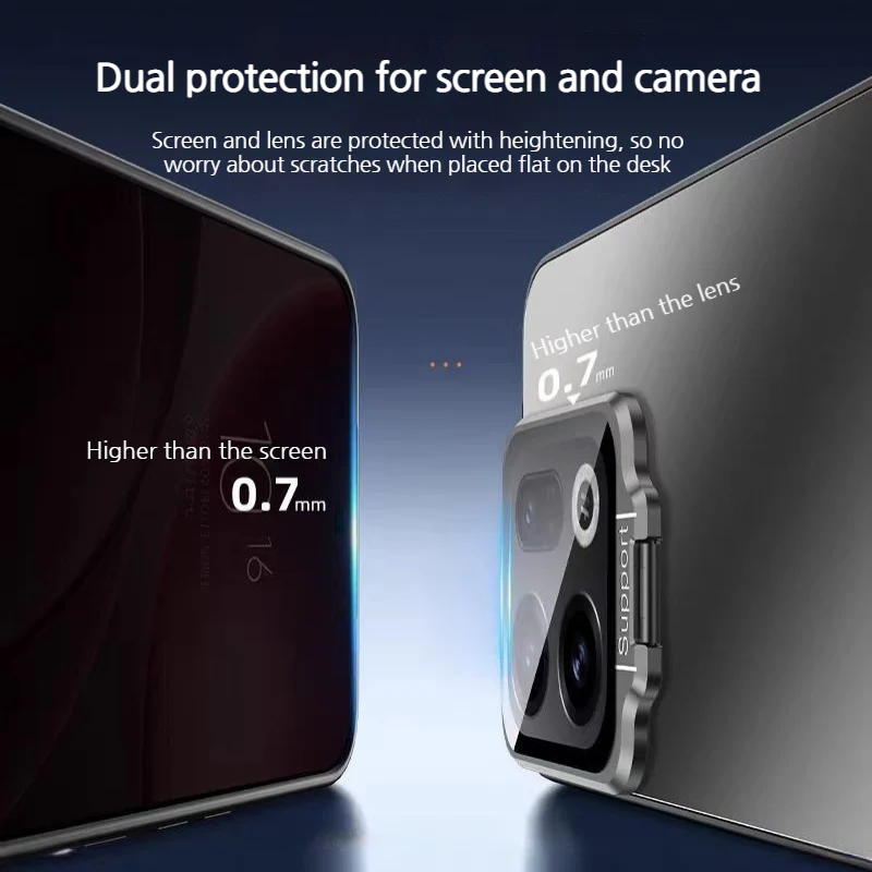 [With Lens Bracket] OPPO Reno14 & Pro - Ultra-Thin Matte Shockproof Phone Case - Image 2