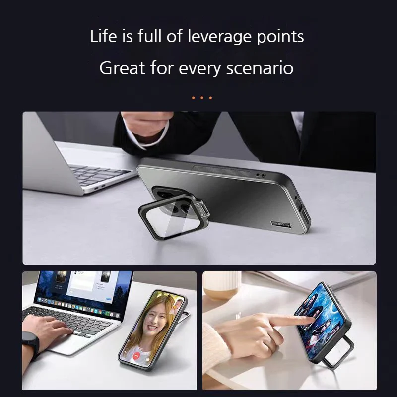 [With Lens Bracket] OPPO Reno14 & Pro - Ultra-Thin Matte Shockproof Phone Case - Image 9
