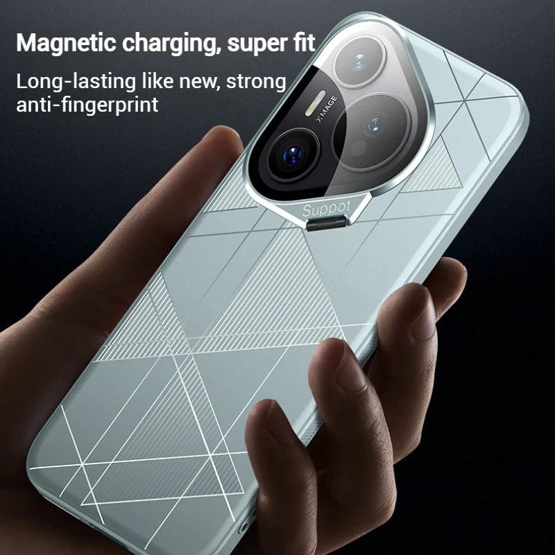 [With Lens Stand] Huawei Pura 70/Plus/Pro/Ultra - Full-Cover Matte Shockproof Fashion-forward Case - Image 2