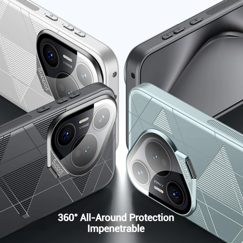 [With Lens Stand] Huawei Pura 70/Plus/Pro/Ultra - Full-Cover Matte Shockproof Fashion-forward Case - Image 6